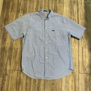 Vintage Faconnable Albert Goldberg Men's Medium Short Sleeve Button Up Shirt USA